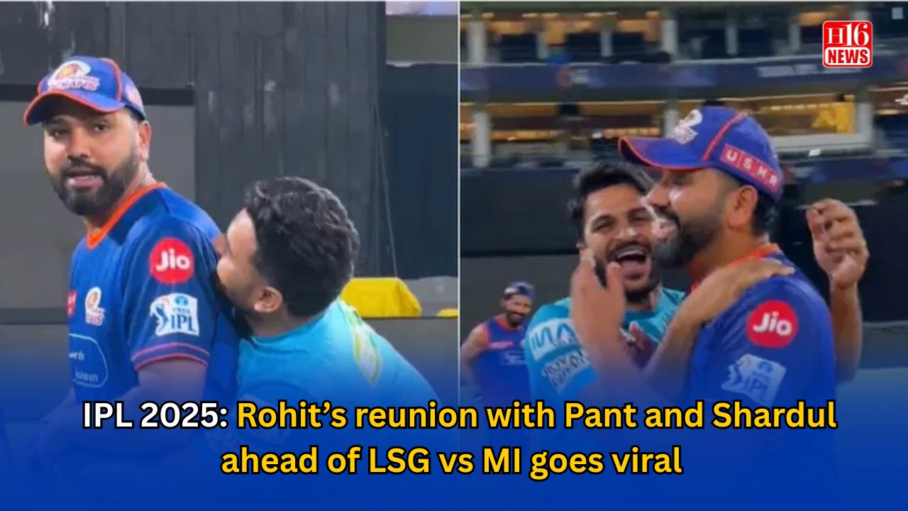 IPL 2025: Rohit’s reunion with Pant and Shardul ahead of LSG vs MI goes viral – WATCH